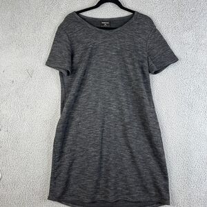 32 Degrees Tank Dress Womens Large Black Knit Sleeveless Scoop Neck Stretch